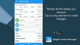 simple invoice manager [upl. by Aihsenad591]