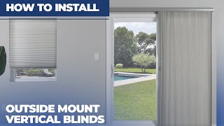 How to Install Outside Mount Vertical Blinds [upl. by Sinnard183]