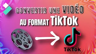 🎬 Comment CONVERTIR une VIDÉO au format verticale TikTok sur Filmora  TUTO Montage Filmora X [upl. by Edita]