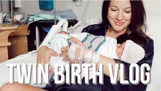 TWIN BIRTH VLOG  NATURAL DELIVERY  HEATHER FERN [upl. by Yenmor]