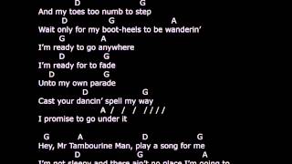 Mr Tambourine Man  lyrics amp chords  strum your ukulele along with The Byrds [upl. by Amri]