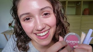 ASMR Full Face of Florence by Mills 🐳 chill makeup triggers [upl. by Hekker]