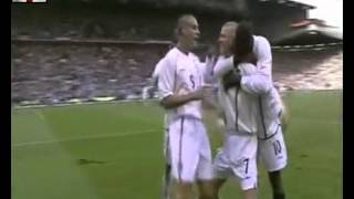 David Beckham Free Kick v Greece 2001 [upl. by Euqram]