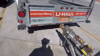 Uhaul 6x12 open trailer review [upl. by Florella]