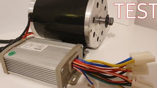 Test 36v 800w motor controller and throttle for motorbike quadbike escooter and ebike [upl. by Teews]