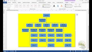 Insertar organigrama en Word 2013 [upl. by Lienad]