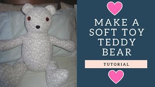 How to Make a Soft Toy Bear  Simplicity 8044 [upl. by Zak787]