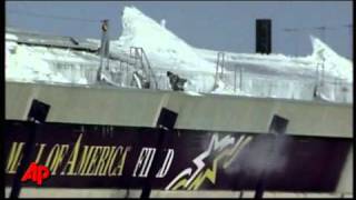 Minn Metrodome Roof Collapses After Snowstorm [upl. by Hightower]