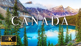 FLYING OVER CANADA 4K UHD  Relaxing Music With Stunning Beautiful Nature 4K Video Ultra HD [upl. by Dachy]