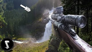 SUPER Long Range Airsoft Sniping Mountain Sniper Mission [upl. by Pompea591]