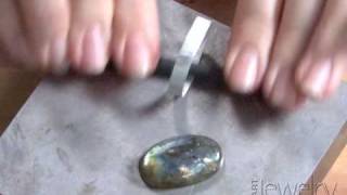 Art Jewelry  Making a bezel part 4 [upl. by Hutchison347]