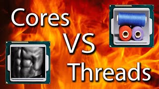 CPU Cores VS Threads Explained [upl. by Gwyn]