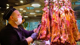 TURKISH STREET FOOD in ISTANBUL Pit Roast Lamb Büryan Kebab Turkeys 1 Street Food [upl. by Imeon817]