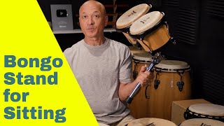 Seated Bongo Stand Review  Play Easier [upl. by Hotze]