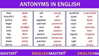 Good Synonyms and Antonyms [upl. by Nabalas435]