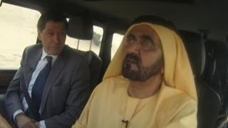 Sheikh Mohammed driving around Dubai with BBC News [upl. by Anoy28]