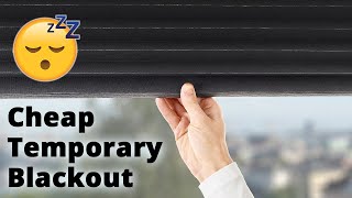 Removable Blackout Window Covering from IKEA  Cheap Easy No Film Shade or Curtain [upl. by Nancie]