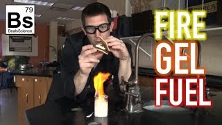 Fire Gel Fuel  Made from Egg Shells and Vinegar [upl. by Nuahsyd223]