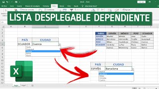 Como hacer LISTA DESPLEGABLE en Excel con VALORES ASOCIADOS [upl. by Ameerahs638]