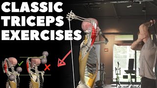 Classic Triceps Exercises  Anatomical Analysis [upl. by Ojoj]