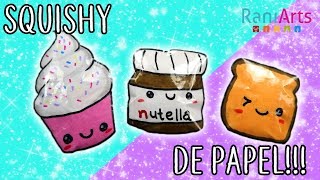 Haz SQUISHIES de PAPEL Super fáciles [upl. by Airlie]