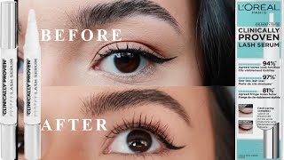 LOreal Clinically Proven Lash Serum 4 Week Review [upl. by Cherlyn]