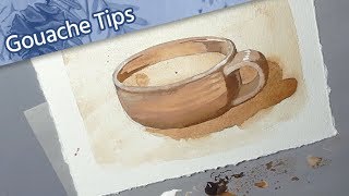 How to Use Gouache   Tutorial for Beginners — Tea to Butter Method  Mary Sanche [upl. by Tarsus115]