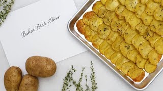 Easy Baked Potato Slices Martha Stewart [upl. by Genovera913]