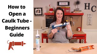 How to Open Caulk Tube for DIY Beginners [upl. by Colbye388]