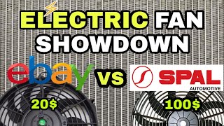 ELECTRIC FAN SHOWDOWN  Ebay Electric Fan vs SPAL Electric Fan Is SPAL The Best [upl. by Lau]