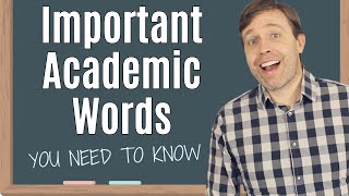 25 Academic Words You Need to Know  Perfect for University IELTS or TOEFL [upl. by Leopold]