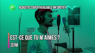 Estce que tu maimes   Gims  ZERØ Cover  with LYRICS [upl. by Eirret]