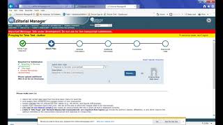 Authors Revised Manuscript Submission Editorial Manager [upl. by Manlove]