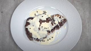 Entrecôte charolaise sauce poivre vert [upl. by Drauode]