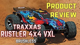 Traxxas Rustler 4X4 VXL Brushless Stadium Truck 110 scale  Product Review [upl. by Aleedis]