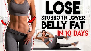 LOSE BELLY FAT in 10 Days lower belly  8 minute Home Workout [upl. by Feune73]