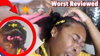 I WENT TO THE WORST REVIEWED BRAIDER IN MY CITY ATLANTA [upl. by Aliehs]