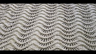 How to Crochet Feather and Fan Stitch [upl. by Fabriane390]