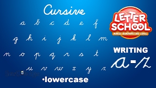 Learn Cursive Handwriting with Cursive Writing LetterSchool  LOWERCASE ABC [upl. by Madai706]