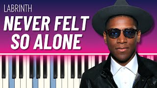 Never Felt So Alone Piano Tutorial  Labrinth [upl. by Maletta]