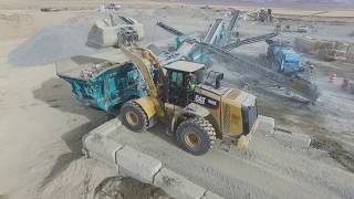 Rock Quarry Crushing Operations HD [upl. by Ahtan]