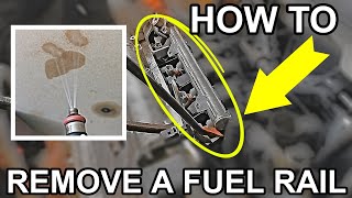 Remove Stuck Injectors amp Fuel Rails  Easy How To DIY TIP [upl. by Cirle894]