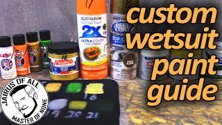 Painting Neoprene  The Definitive Guide To Custom Painting A Wetsuit [upl. by Cates]