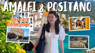 Amalfi Coast Italy Day Trip from Rome Visiting Positano amp Amalfi  HiSpeed Train Ferry amp Mini Van [upl. by Iluj]