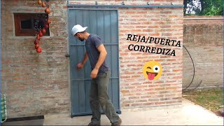 DIY INSTALACIÓN DE REJA CORREDIZA quotSliding Doorquot METALWOOD [upl. by Noseyt]