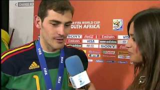 Iker Casillas Kissing Sara Carbonero  BEHIND THE CAMERA  HD [upl. by Ecal]