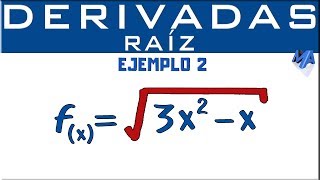 Derivada de una raíz  Ejemplo 2 [upl. by Ailel]