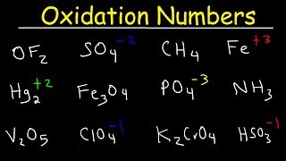 How To Calculate Oxidation Numbers  Basic Introduction [upl. by Horwitz]