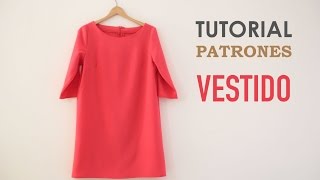 DIY Tutorial y patrones Vestido de Mujer [upl. by Aicad]