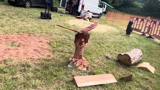 A fabulous range of wooden sculpture at Caerleon festival 2024 [upl. by Blackman]